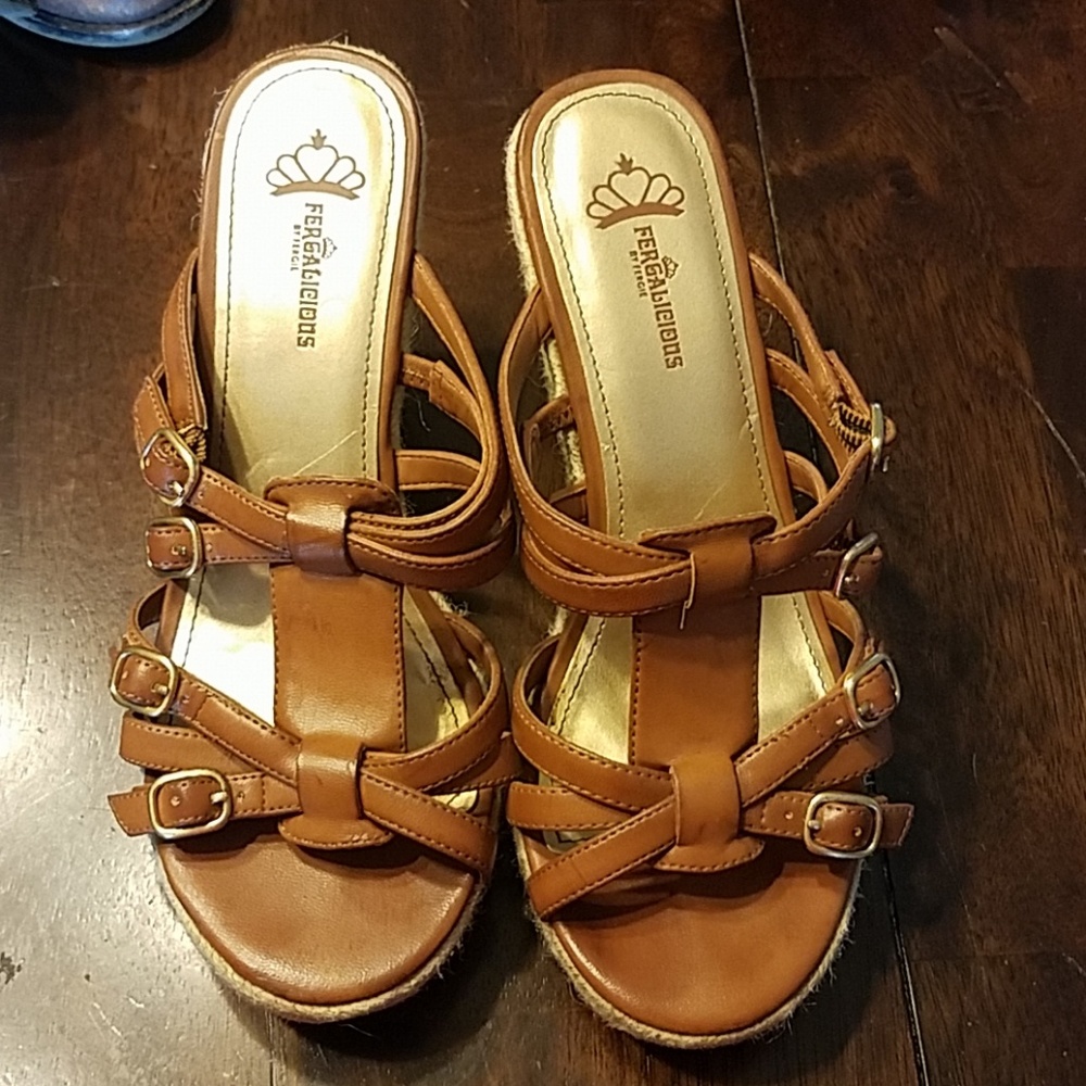 Fergalicious wedges, size 7.